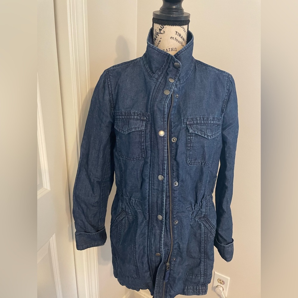 Denim Adirondack jacket.
